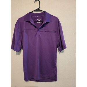 Reel legends fishing shirt XL Purple Zip Pocket Vented Outdoor Minimalist